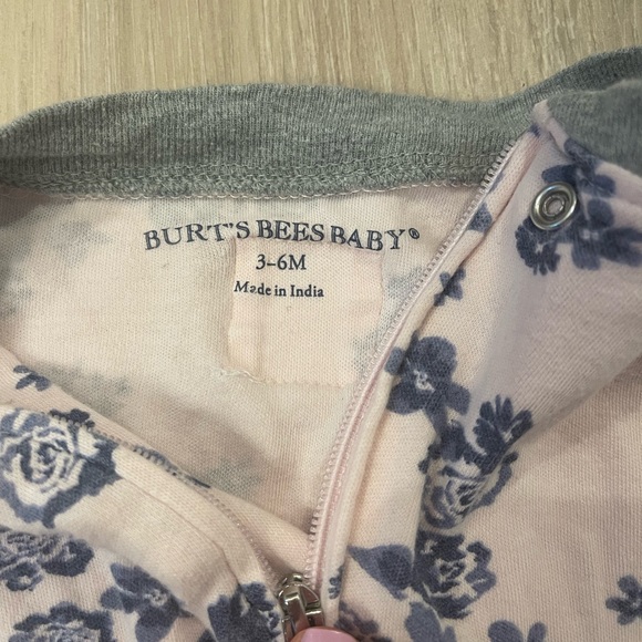 Burt's Bees floral Pink Kids pajamas - Picture 3 of 3